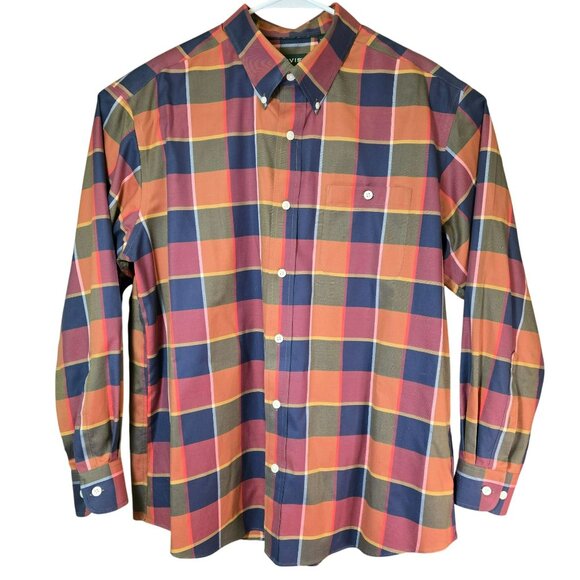 Orvis Other - Orvis Mens Wrinkle-Free Madras Plaid Button-Down Shirt XL Vibrant Multicolor